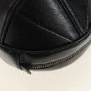 GUCCI Basketball Shape Hand Bag Leather 2way Black Gold 547855 Auth 182676SAM-20