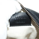 GUCCI Basketball Shape Hand Bag Leather 2way Black Gold 547855 Auth 182676SAM-11