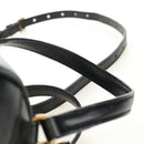 GUCCI Basketball Shape Hand Bag Leather 2way Black Gold 547855 Auth 182676SAM-14