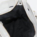 BALENCIAGA Edge Town Hand Bag Leather 2way Gray Gold 390149 Auth 182677SAM-22