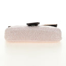 FENDI beads Mamma Baguette Shoulder Bag Beads Pink Silver Auth 182678SAM-12