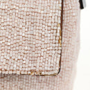 FENDI beads Mamma Baguette Shoulder Bag Beads Pink Silver Auth 182678SAM-3