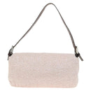 FENDI beads Mamma Baguette Shoulder Bag Beads Pink Silver Auth 182678SAM-5