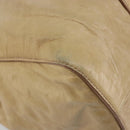 Miu Miu Hand Bag Leather 2way Beige Gold Auth 182679SAM-18