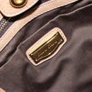 Miu Miu Hand Bag Leather 2way Beige Gold Auth 182679SAM-21