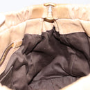 Miu Miu Hand Bag Leather 2way Beige Gold Auth 182679SAM-22