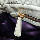Miu Miu Hand Bag Leather 2way Green Gold Auth 182681SAM-24