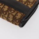 Christian Dior Trotter Canvas Shoulder Bag Beige Gold Auth 182688-11
