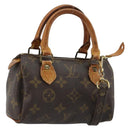 LOUIS VUITTON Monogram Mini Speedy Hand Bag M41534 LV Auth 182690-1