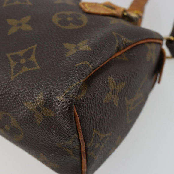 LOUIS VUITTON Monogram Mini Speedy Hand Bag M41534 LV Auth 182690