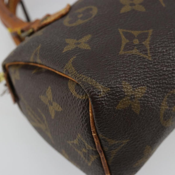 LOUIS VUITTON Monogram Mini Speedy Hand Bag M41534 LV Auth 182690