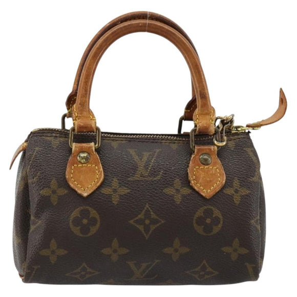LOUIS VUITTON Monogram Mini Speedy Hand Bag M41534 LV Auth 182690