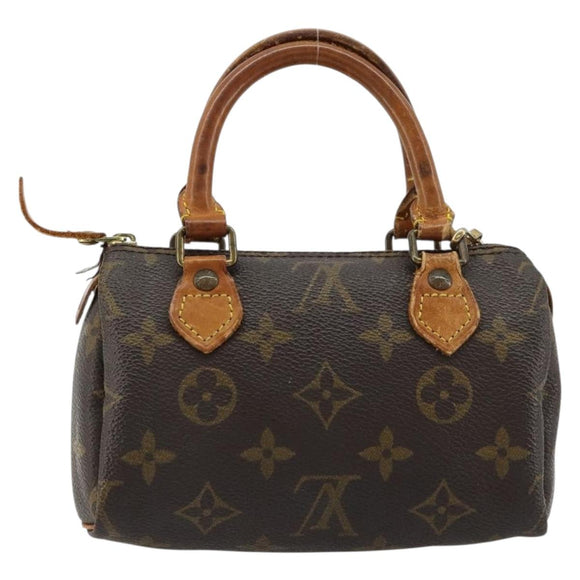 LOUIS VUITTON Monogram Mini Speedy Hand Bag M41534 LV Auth 182690
