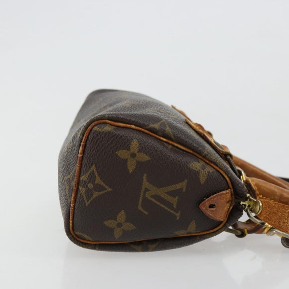 LOUIS VUITTON Monogram Mini Speedy Hand Bag M41534 LV Auth 182690