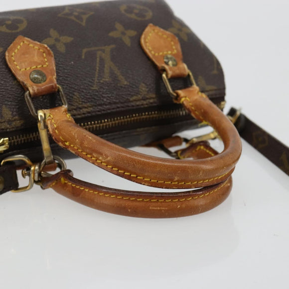 LOUIS VUITTON Monogram Mini Speedy Hand Bag M41534 LV Auth 182690