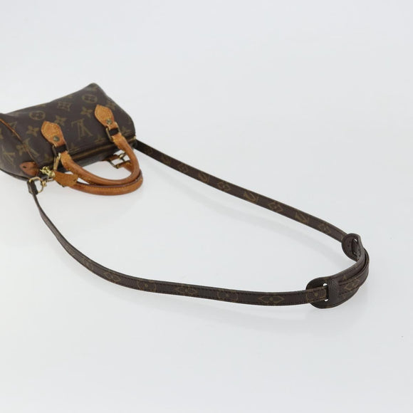 LOUIS VUITTON Monogram Mini Speedy Hand Bag M41534 LV Auth 182690