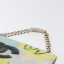 CHANEL Matelasse Chain Shoulder Bag Cotton Multicolor Silver CC Auth 182692SAV-14
