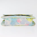 CHANEL Matelasse Chain Shoulder Bag Cotton Multicolor Silver CC Auth 182692SAV-7