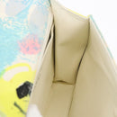 CHANEL Matelasse Chain Shoulder Bag Cotton Multicolor Silver CC Auth 182692SAV-22