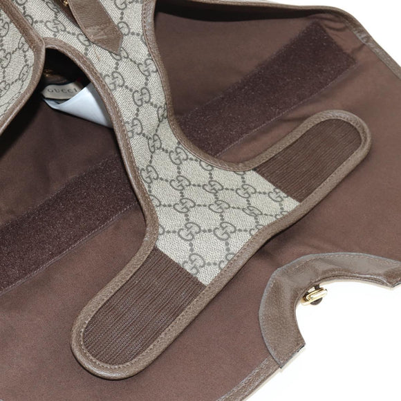 GUCCI GG Supreme Pet Harness Coat Set PVC Beige Gold 692963 Auth 182693V