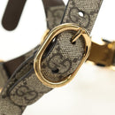 GUCCI GG Supreme Pet Harness Coat Set PVC Beige Gold 692963 Auth 182693V-34