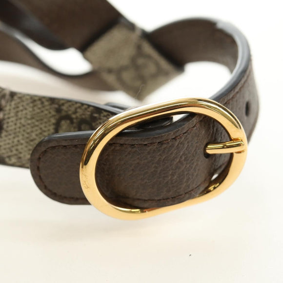 GUCCI GG Supreme Pet Harness Coat Set PVC Beige Gold 692963 Auth 182693V