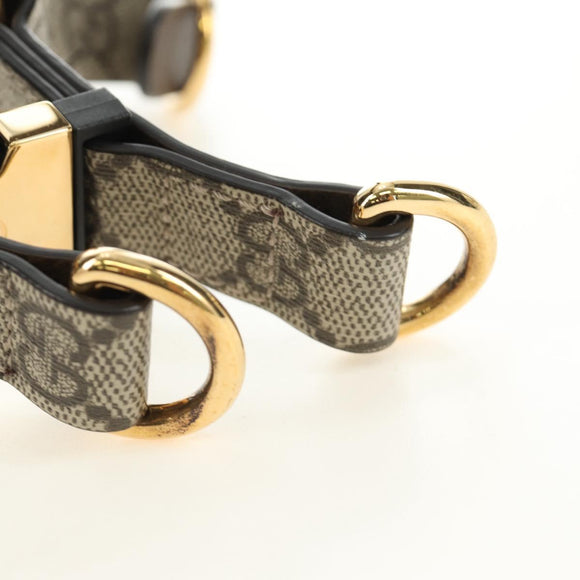 GUCCI GG Supreme Pet Harness Coat Set PVC Beige Gold 692963 Auth 182693V
