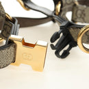 GUCCI GG Supreme Pet Harness Coat Set PVC Beige Gold 692963 Auth 182693V-38