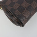 LOUIS VUITTON Damier Ebene Eva Shoulder Bag N55213 LV Auth 182694-16