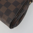 LOUIS VUITTON Damier Ebene Eva Shoulder Bag N55213 LV Auth 182694-17