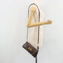 LOUIS VUITTON Damier Ebene Eva Shoulder Bag N55213 LV Auth 182694-23