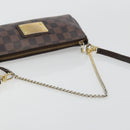 LOUIS VUITTON Damier Ebene Eva Shoulder Bag N55213 LV Auth 182694-7