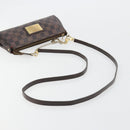 LOUIS VUITTON Damier Ebene Eva Shoulder Bag N55213 LV Auth 182694-8