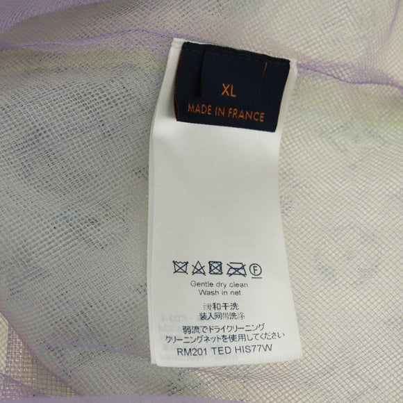 LOUIS VUITTON Tulle layered T-Shirt Nylon Multicolor RM201 LV Auth 182695M
