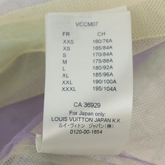 LOUIS VUITTON Tulle layered T-Shirt Nylon Multicolor RM201 LV Auth 182695M