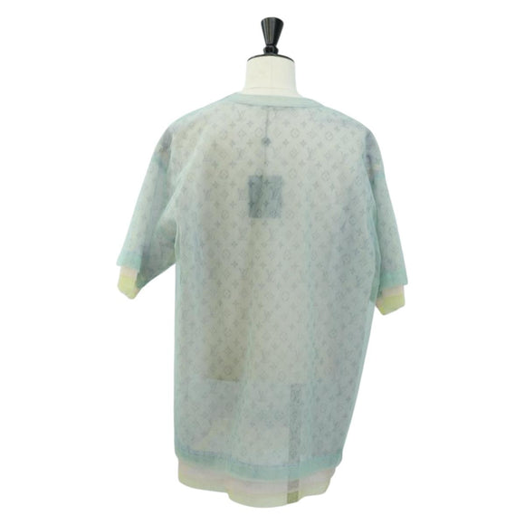 LOUIS VUITTON Tulle layered T-Shirt Nylon Multicolor RM201 LV Auth 182695M