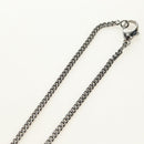 CHANEL COCO Mark Necklace metal Black CC Auth 182697M-11