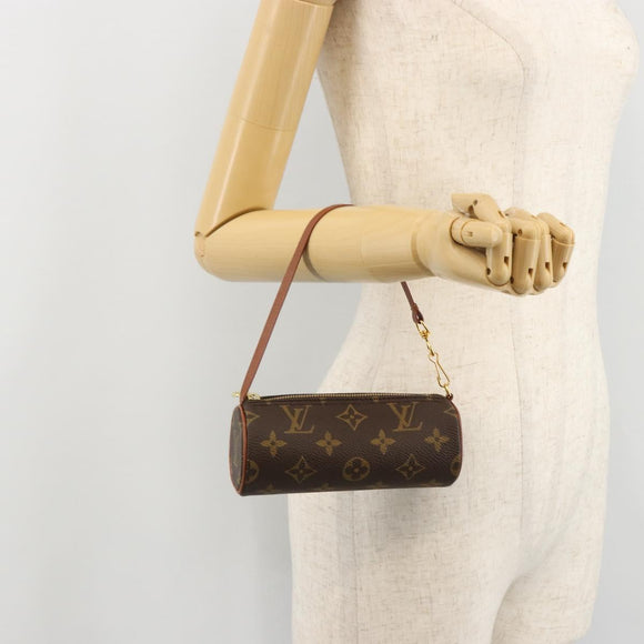 LOUIS VUITTON Monogram Papillon Pouch LV Auth 182698A