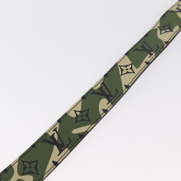 LOUIS VUITTON Monogram Camouflage Ceinture Gürtel 39.4"" Grün LV Auth 182701SM
