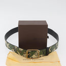 LOUIS VUITTON Monogram Camouflage Ceinture Gürtel 39.4"" Grün LV Auth 182701SM-12