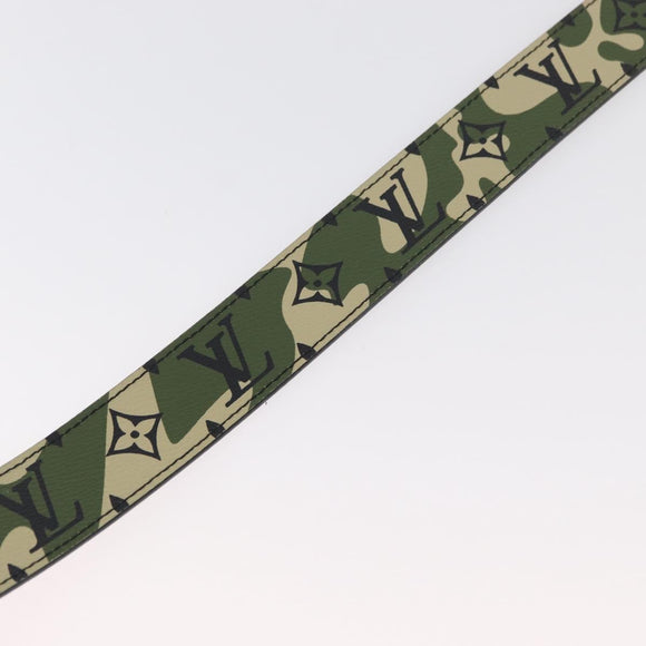 LOUIS VUITTON Monogram Camouflage Ceinture Gürtel 39.4"" Grün LV Auth 182701SM