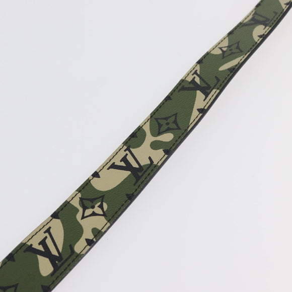 LOUIS VUITTON Monogram Camouflage Ceinture Gürtel 39.4"" Grün LV Auth 182701SM