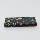 LOUIS VUITTON Monogram Multicolor Multicles 4 Key Case Black M93732 Auth 182702-5