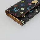 LOUIS VUITTON Monogram Multicolor Multicles 4 Key Case Black M93732 Auth 182702-14