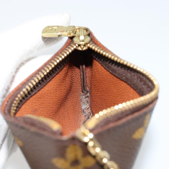 LOUIS VUITTON Monogram Pochette Cles Coin Purse M62650 LV Auth 182706