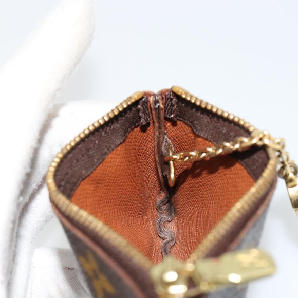 LOUIS VUITTON Monogram Pochette Cles Coin Purse M62650 LV Auth 182706