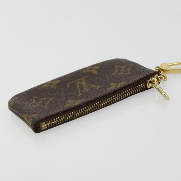 LOUIS VUITTON Monogram Pochette Cles Coin Purse M62650 LV Auth 182706