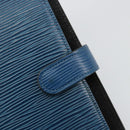 LOUIS VUITTON Epi Agenda PM Day Planner Cover Blue R20055 LV Auth 182707-17