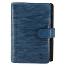 LOUIS VUITTON Epi Agenda PM Day Planner Cover Blue R20055 LV Auth 182707-13