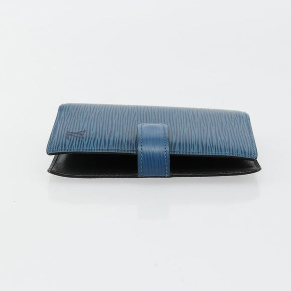LOUIS VUITTON Epi Agenda PM Day Planner Cover Blue R20055 LV Auth 182707